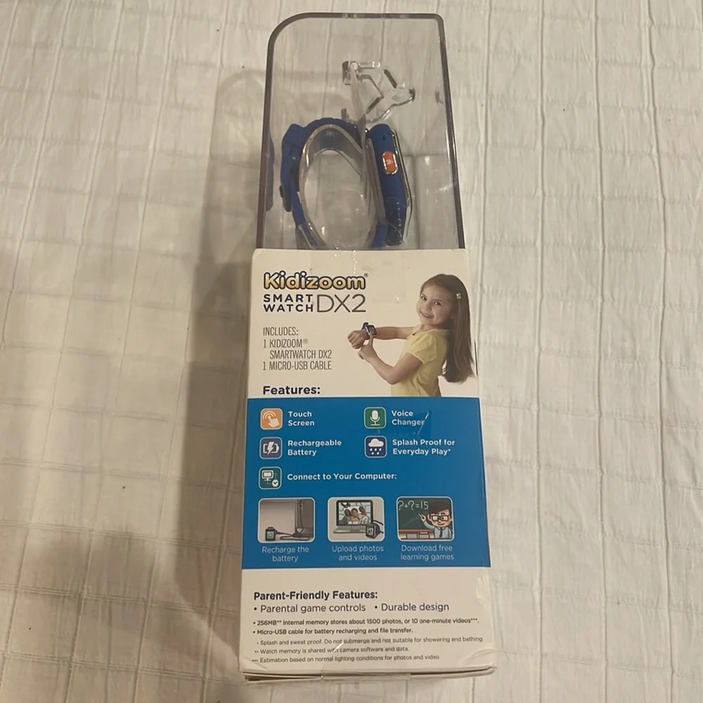 new VTECH kidizoom smart watch DX2 blue dual cameras the smartest watch for kids